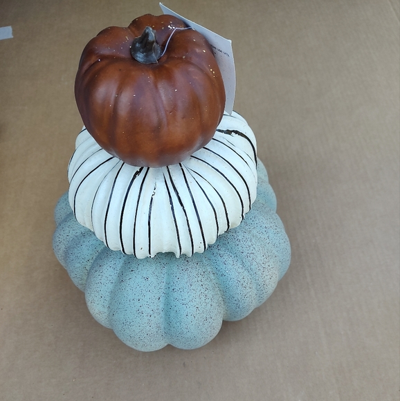 Three-tier tabletop  pumpkin 12 in Tall - Picture 2 of 2